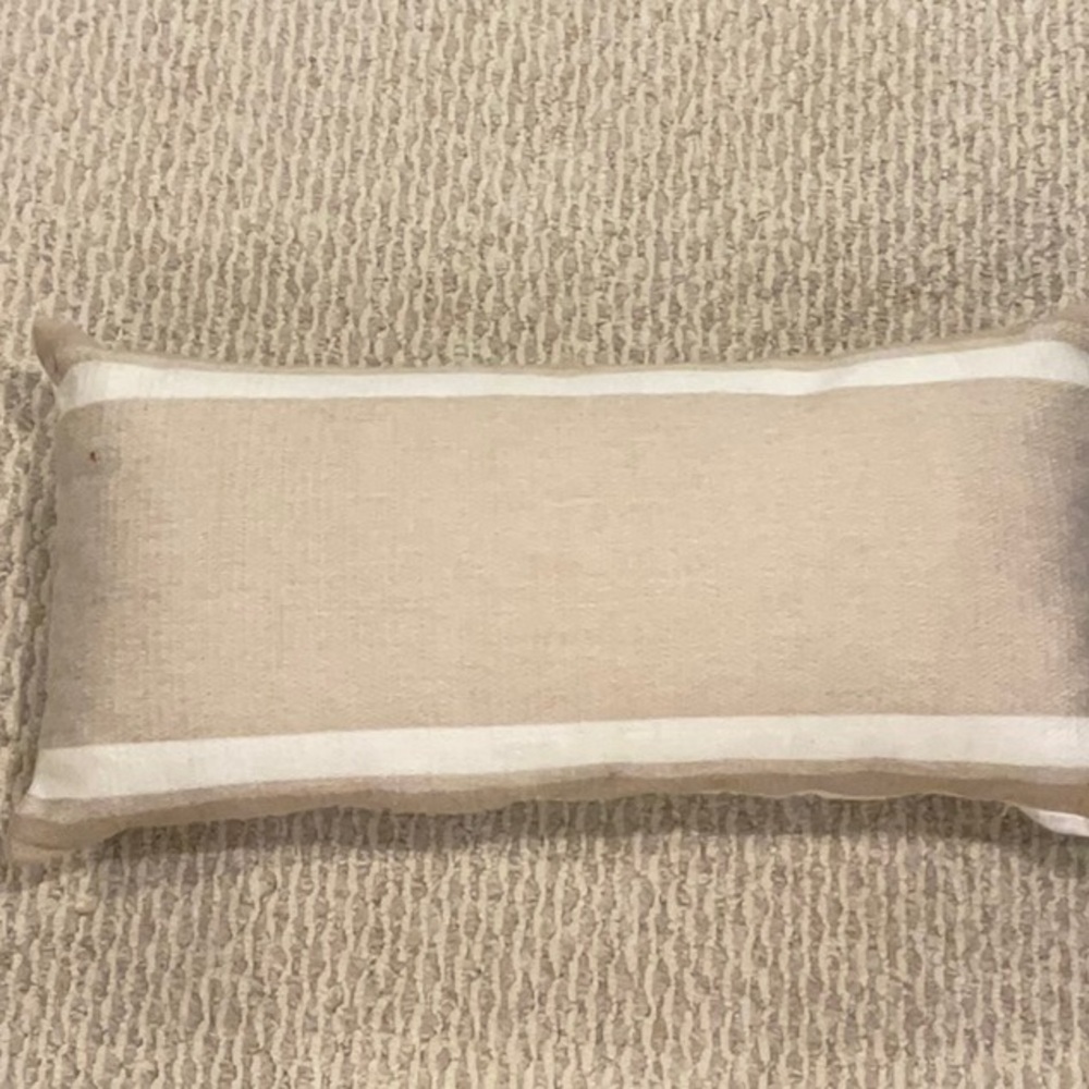 Macy's Tan and Cream Decorative Pillow